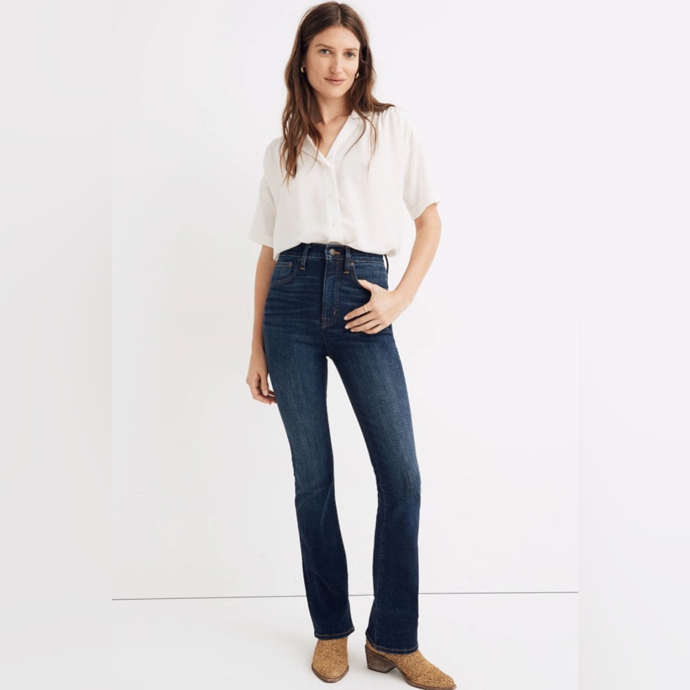 Madewell Dark Blue Flare Jeans